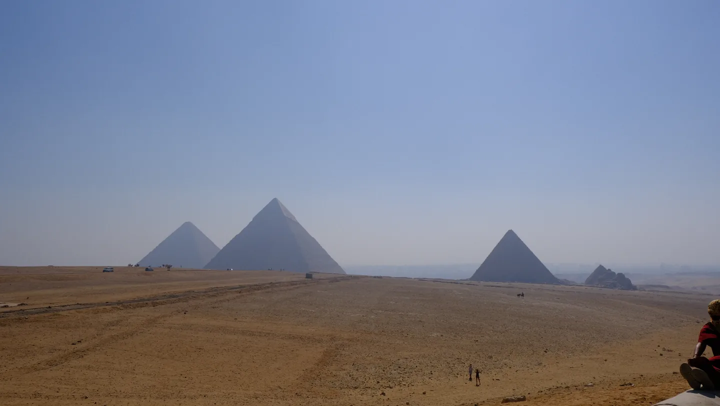 The three pyramids of Giza in Egypt