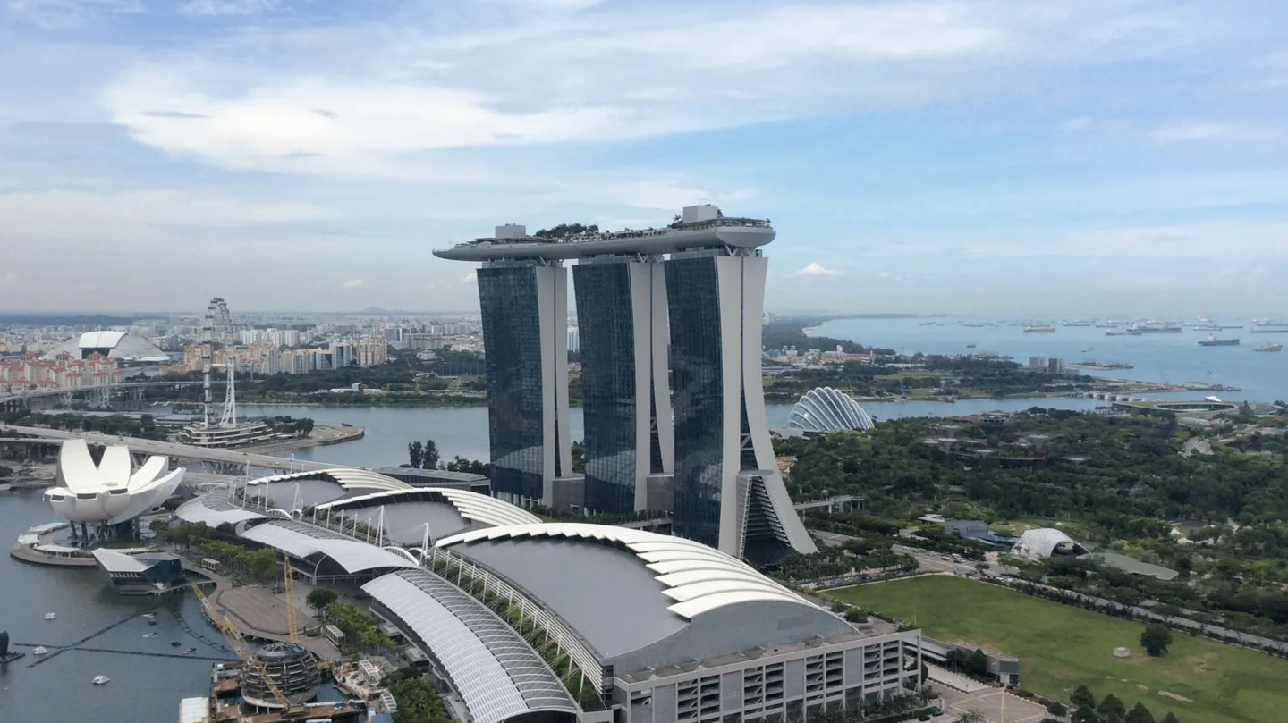 Marina Bay Sands and the Singapore skyline